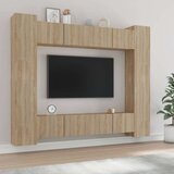  8-dijelni set TV ormarića boja hrasta sonome konstruirano drvo | shoptok.hr