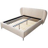 Makamii Bež tapecirani bračni krevet s podnicom 160x200 cm Makana – | shoptok.hr