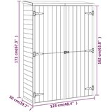  Kućica za alat 123 x 45 x 171 cm od impregnirane borovine | shoptok.hr