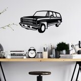 Wallity zidna dekoracija chevrolet suburban, 60 x 32 cm, crna | ePonuda.com