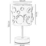  ONLI - Stona lampa BOLLICINE 1xE14/6W/230V 22 cm bela | Eponuda.com
