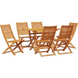 vidaXL 7-delni set vrtne jedilnice trda lesena akacija | Shoptok.si