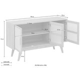 Støraa Nizka komoda v hrastovem dekorju 128x75 cm Bridget – | Shoptok.si