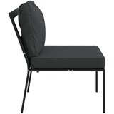  Vrtne stolice sa sivim jastucima 2 kom 60x74x79 m čelične | shoptok.hr