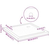  Podloga za tu&amp;scaron; s točkicama 80 x 80 x 4 cm ABS Crna Slike