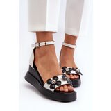 Boto Women's Platform and Wedge Sandals with Flowers White Foviana | Shoptok.si