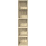 vidaXL Regal za knjige boja hrasta 40x30x189 cm od konstruiranog drva | shoptok.hr