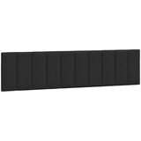  Posteljni okvir z vzglavjem črn 200x200 cm žamet, (21086347) | Shoptok.si