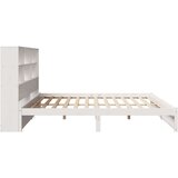 vidaXL Knjižna postelja brez vzmetnice bela 180x200 cm trdna borovina | Shoptok.si