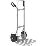 eurokraft pro voziček za prevoz vreč, pocinkan, nakladalna površina za pakete šxg 430 x 450 mm, pocinkana izvedba, z ročajem, kolesa z zračnico | Shoptok.si