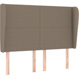  Uzglavlje s ušima smeđesivo 147x23x118/128 cm od tkanine | shoptok.hr