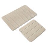  yeni cizgili - cream cream bathmat set (2 pieces) | Eponuda.com