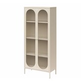 Støraa Kremno bela kovinska vitrina 80x186x40 cm Luna – | Shoptok.si
