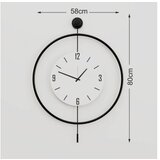 WALLXPERT dekorativni metalni zidni sat mclock 00112 | Eponuda.com