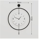 WALLXPERT Zidni sat Mclock-00112, 58x80x7 cm, Crni | Eponuda.ba