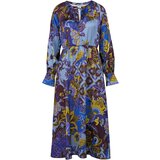 Orsay Blue Women's Patterned Satin Midi Dress - Women's | Eponuda.ba