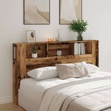 vidaXL Vzglavna omarica starinski les 180x18,5x102,5 cm inženirski les | Shoptok.si