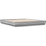  Okvir za krevet boja hrasta 200x200 cm od konstruiranog drva | shoptok.hr