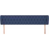  Uzglavlje s ušima plavi 183x23x78/88 cm od tkanine | shoptok.hr