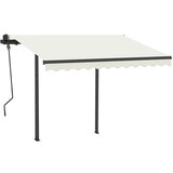  Tenda na ručno uvlačenje s LED svjetlima 3 5 x 2 5 m krem | shoptok.hr