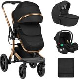 Kikka Boo kolica IRENE premium 3in1 set sa I-SIZE autosedištem i tvrdom korpom black | ePonuda.com