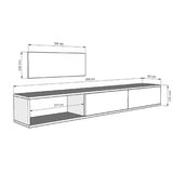 Hanah home tv polica zuzu 180 white | ePonuda.com