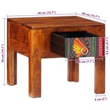vidaXL Nočna omarica 2 kosa 40x40x36 cm masivni les akacija | Shoptok.si