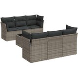  7-dijelni set vrtnih sofa sivi od poliratana | shoptok.hr