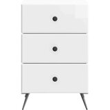  Noćni ormar s ladicama Bijela visokog sjaja 43 x 41 x 66 5 cm | shoptok.hr
