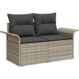  Vrtna garnitura - 8-dijelni set vrtnih sofa s jastucima svijetlosivi poli ratan | shoptok.hr