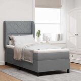  Krevet s opruga kutije Svjetlosiva 90 x 200 cm tkanina | shoptok.hr