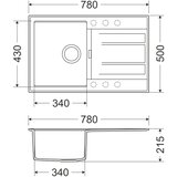 GL sudopera roma 1KO crna 780x500/215 mm | ePonuda.com