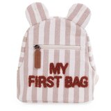 Childhome ruksak My First bag, Stripes Nude/Terracotta | shoptok.hr