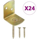 vidaXL Nosilci za ograjne panele 24 kosov L oblike pocinkana kovina | Shoptok.si
