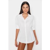 Trendyol Ecru Pliers Flowy Shirt | Shoptok.si