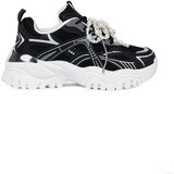 Shelvt Black sneakers with a white bow and beads Cijene