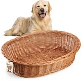 Postelja za pse in mačke iz pletenine, naravna, velika, ekološka, 90 cm xl, (5000351830)