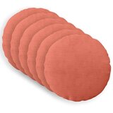  Presvlaka za jastuk 6 pcs HEERLEN Crvena narančasta Ø 50 cm | shoptok.hr