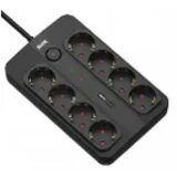 Max Produžni kabl sa prenaponskom zaštitom sa 8 utičnica MPS-908SB-3M/3m/USB port Cene