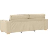  Dvodijelni set sofa s jastucima, krem tkanina | shoptok.hr