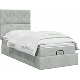  Krevet od pjene s madracem i LED-om Svjetlosiva 100 x 200 cm | shoptok.hr