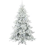 vidaXL Umetno Zložljivo Božično Drevo with LEDs z stojalom 210cm PVC | Shoptok.si