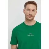 Polo Ralph Lauren Bombažna kratka majica moški, zelena barva