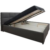 Hom`in OBLAZINJENA POSTELJA x , tekstil, leseni material siva | Shoptok.si