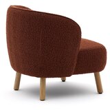 Kave Home Fotelja od bouclé tkanine boja terakote Ulit – | shoptok.hr