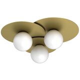  stropna svetiljka flat 3xE27/15W/230V 55x60 cm zlatna | Eponuda.com
