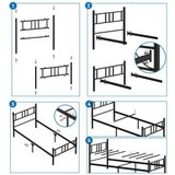 Hanah home krevet Akın black 90 x 190 | ePonuda.com