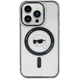  Originalna KARL LAGERFELD Hardcase KLHMP15LHKHNOTK maska za iPhone 15 PRO (Karl Head + MAG / prozorna) | Shoptok.si