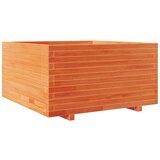  Vrtno cvetlično korito voščeno 50x50x49,5 cm trdna borovina | Shoptok.si