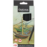 Optima Barvice Black Line, 12 kosov | Shoptok.si